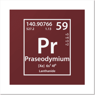 Praseodymium Element Posters and Art